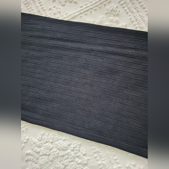 Chicos Black Ribbed Flowy Pants - Picture 3 of 4